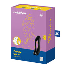 Load image into Gallery viewer, Satisfyer Candy Cane Finger Vibe Couples U Vibrator Black
