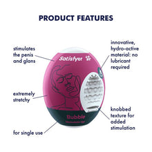 Load image into Gallery viewer, Satisfyer Masturbator Egg Bubble Male Stroker
