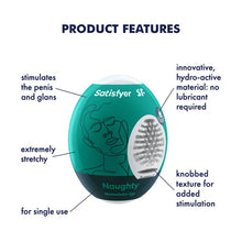 Load image into Gallery viewer, Satisfyer Masturbator Egg Naughty Male 3D Stroker
