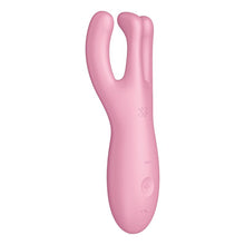 Load image into Gallery viewer, Satisfyer Threesome 4 Connect App Layon Vibrator Pink
