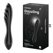 Load image into Gallery viewer, Satisfyer Dazzling Crystal HOT COLD Temperature Glass Double Ended Dildo Sex Toy
