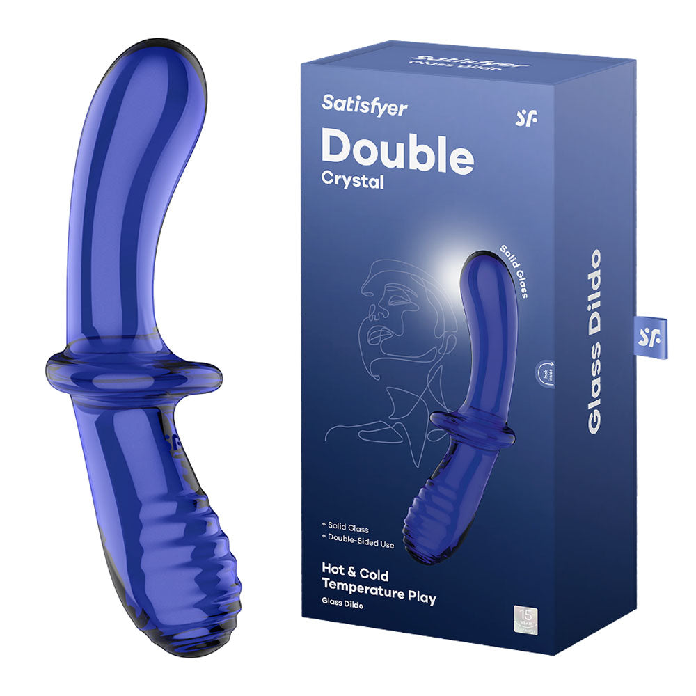 Satisfyer Double Crystal HOT & COLD Temperature Glass Double Ended Dildo Sex Toy