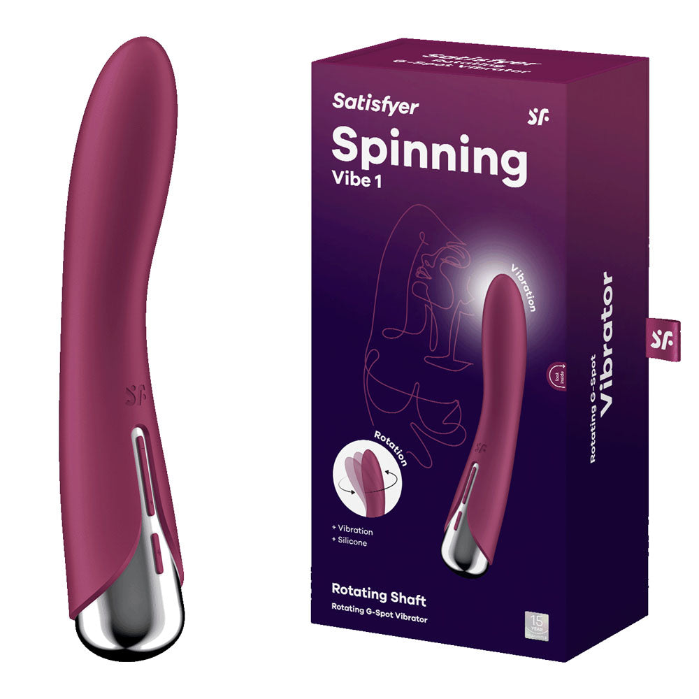 Satisfyer Spinning Vibe 1 Rotating Vibrator Red