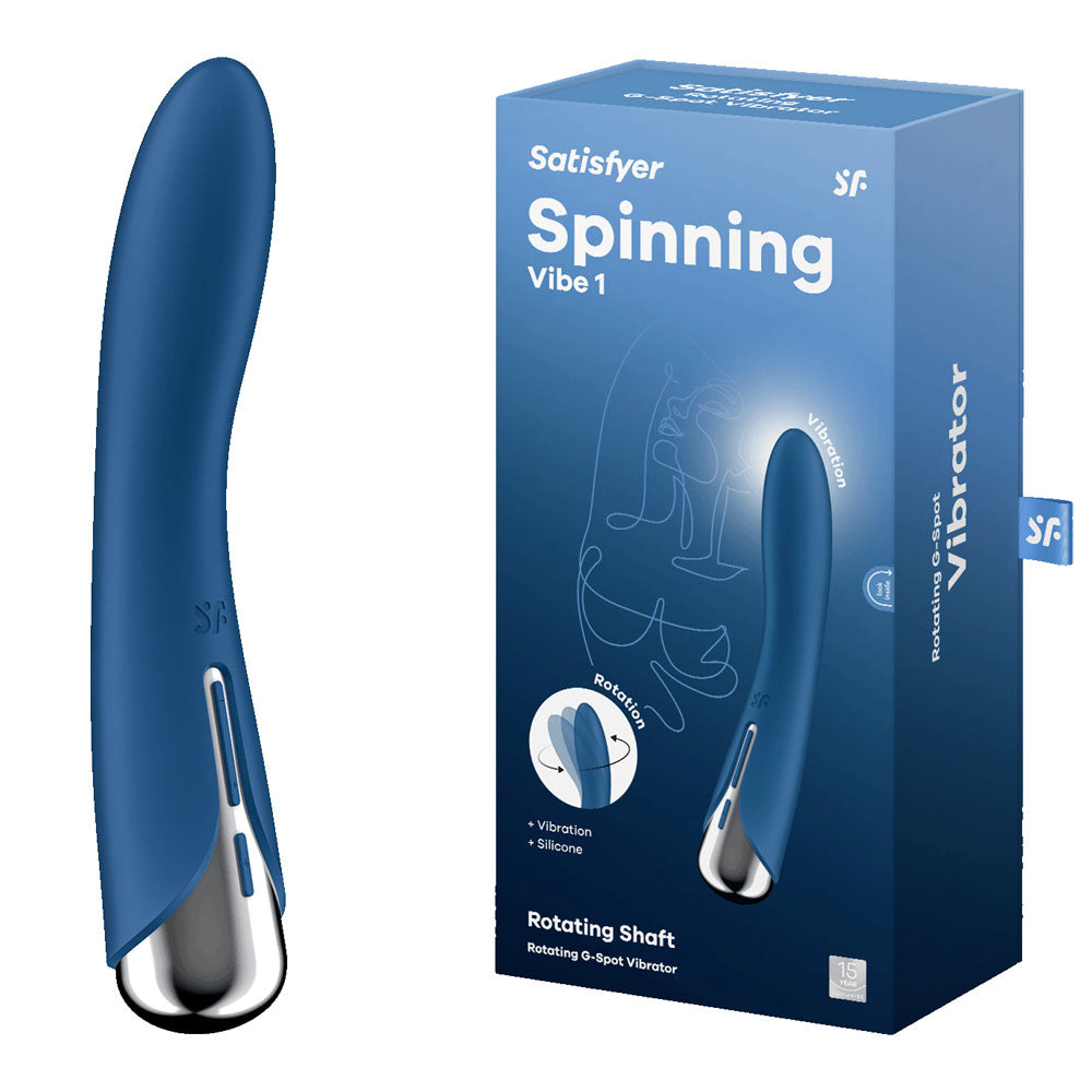 Satisfyer Spinning Vibe 1 Rotating Vibrator Blue