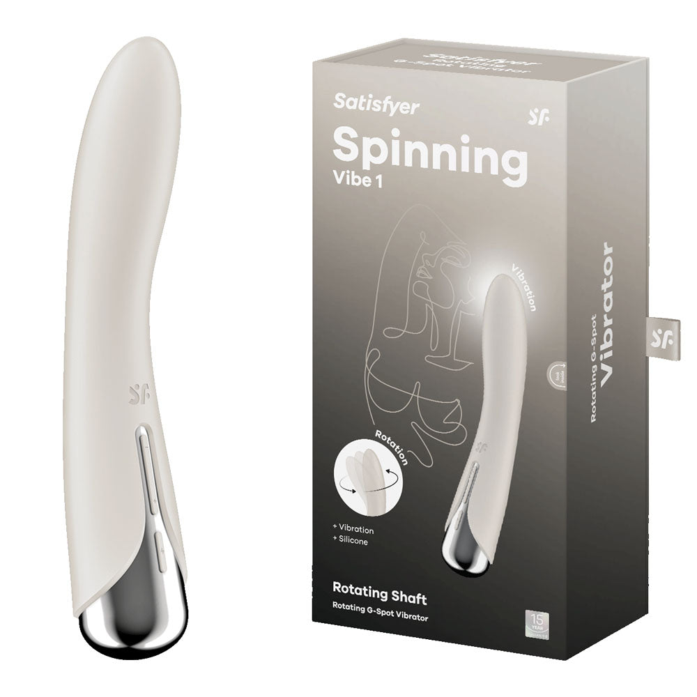 Satisfyer Spinning Vibe 1 Rotating Vibrator Beige