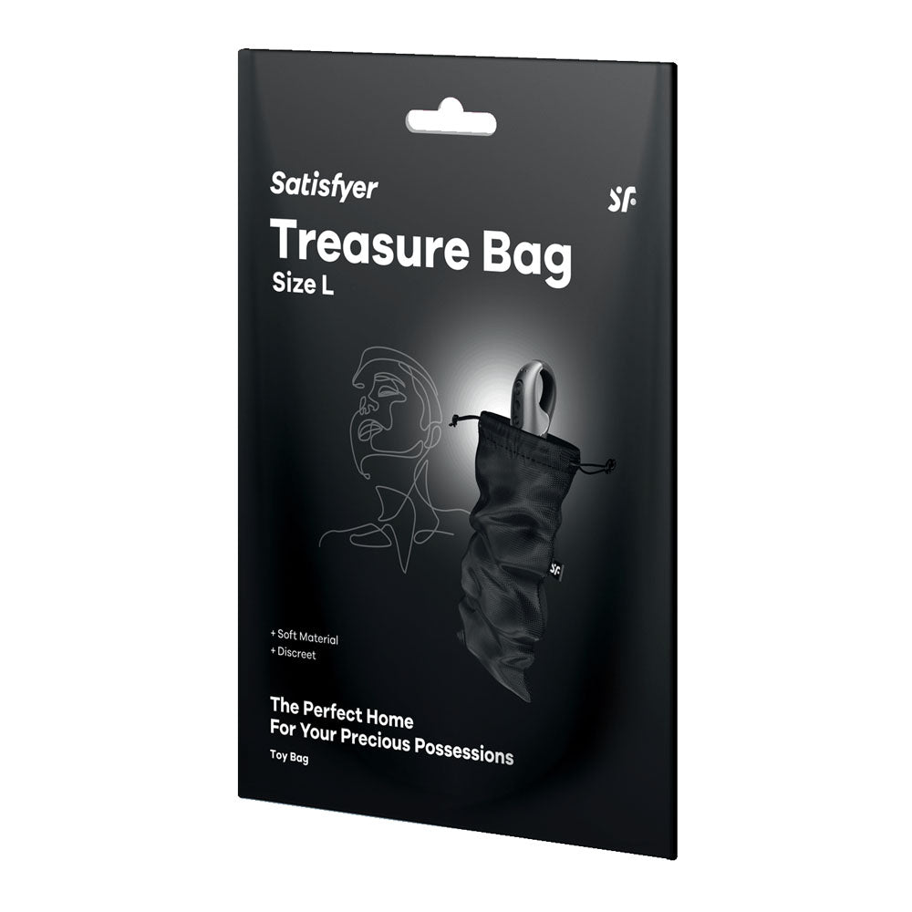 Satisfyer Treasure Bag Large Sex Toy Storage Black