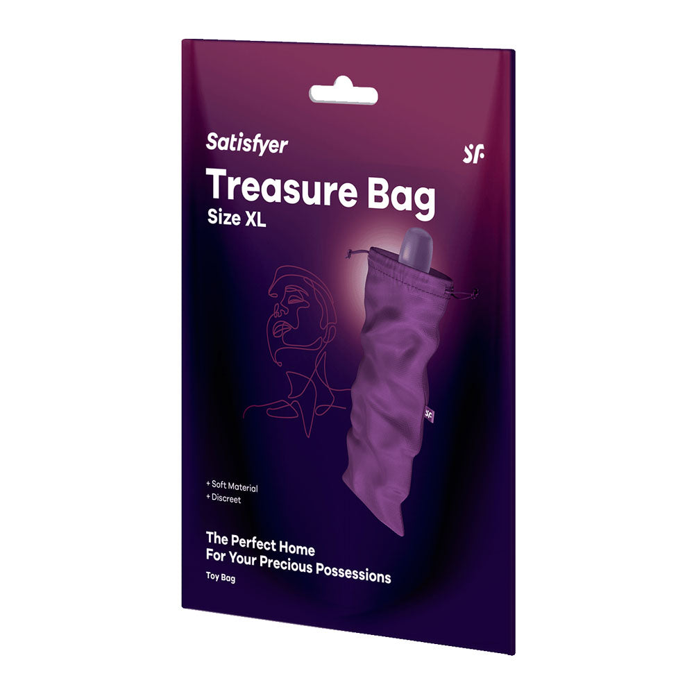 Satisfyer Treasure Bag XLarge Sex Toy Storage XL Violet