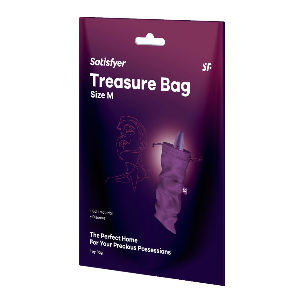 Satisfyer Treasure Bag Medium Sex Toy Storage Violet