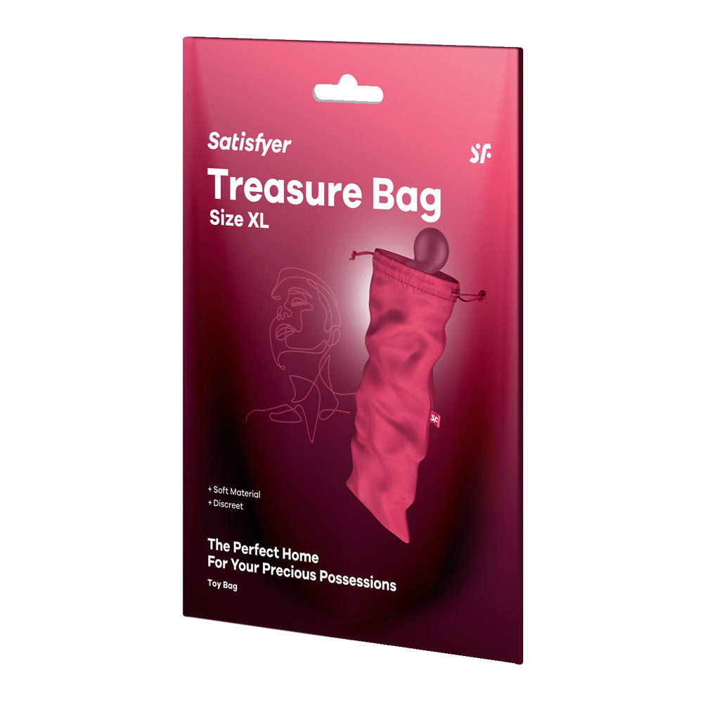 Satisfyer Treasure Bag XLarge Sex Toy Storage XL Pink