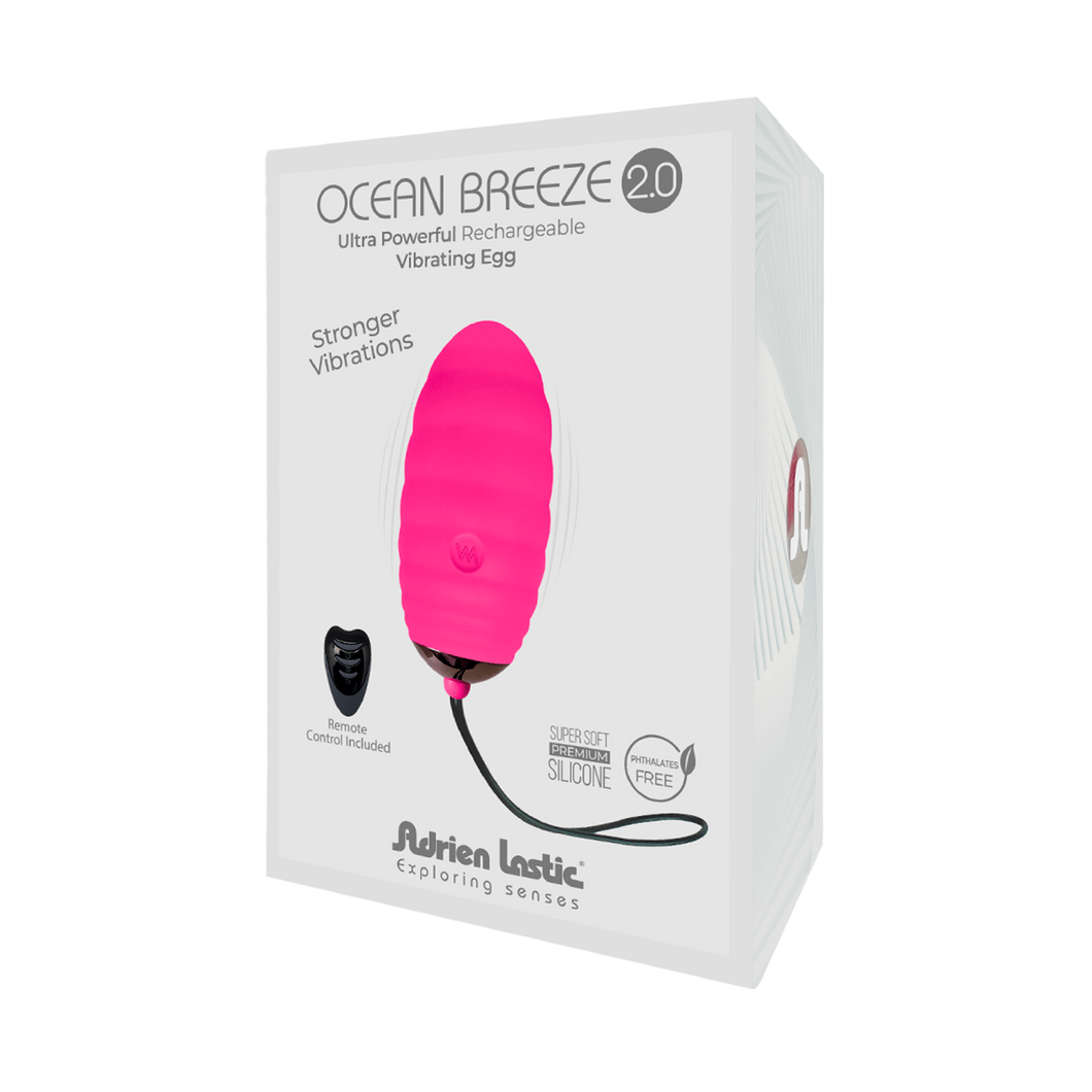 Ocean Breeze Rechargeable Bullet with Remote Pink 2.0