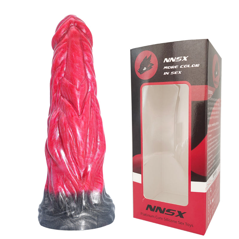 FAAK AULA N5004 Liquid Silicone Dildo Large Veined Anal Plug