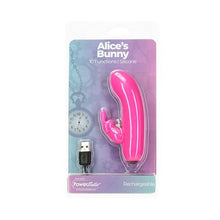 Load image into Gallery viewer, Alices Bunny Rechargeable Bullet w Rabbit Sleeve Pink

