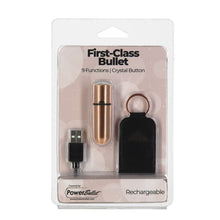 Load image into Gallery viewer, Power Bullet First Class Rechargeable Bulllet w Crystal Rose Gold
