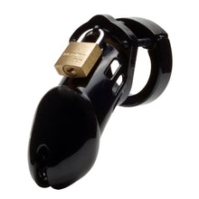 Load image into Gallery viewer, CB-X Cockcage CB-6000 Clear Male Penis Chastity Kit Black
