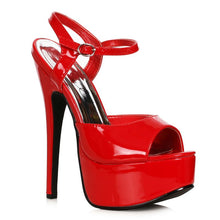 Load image into Gallery viewer, Stiletto Sandal Red 6.5in
