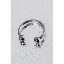 Load image into Gallery viewer, Silver Metal 3cm Penis Erection Ring
