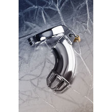 Load image into Gallery viewer, Silver Metal Cock Cage w Rings and Lock
