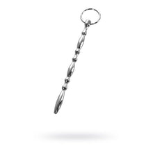 Load image into Gallery viewer, Silver Metal Beaded Urethral Plug w Ring
