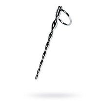 Load image into Gallery viewer, Silver Metal Braided Urethral Plug w Replaceable Ring
