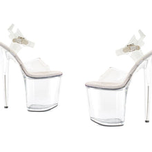 Load image into Gallery viewer, Clear Platform Sandal 8in
