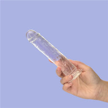 Load image into Gallery viewer, Addiction Crystal Straight 7&quot; Dildo &amp; Bonus Power Bullet Vibrator Dong Sex Toy
