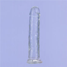 Load image into Gallery viewer, Addiction Crystal Straight 7&quot; Dildo &amp; Bonus Power Bullet Vibrator Dong Sex Toy
