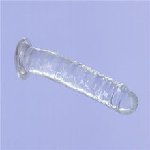 Load image into Gallery viewer, Addiction Crystal Straight 7&quot; Dildo &amp; Bonus Power Bullet Vibrator Dong Sex Toy
