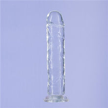 Load image into Gallery viewer, Crystal Dildo Straight 8in Clear
