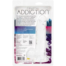 Load image into Gallery viewer, Addiction Crystal 8&quot; Dildo with Balls &amp; Bonus Power Bullet Vibrator Dong Sex Toy
