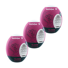 Load image into Gallery viewer, Satisfyer Masturbator Eggs - Bubble 3 Pack Male 3D Stroker
