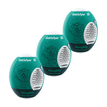 Load image into Gallery viewer, Satisfyer Masturbator Eggs - Naughty 3 Pack Male 3D Stroker
