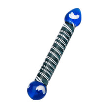 Load image into Gallery viewer, Sexus Glass Dildo Duo Blue 20cm
