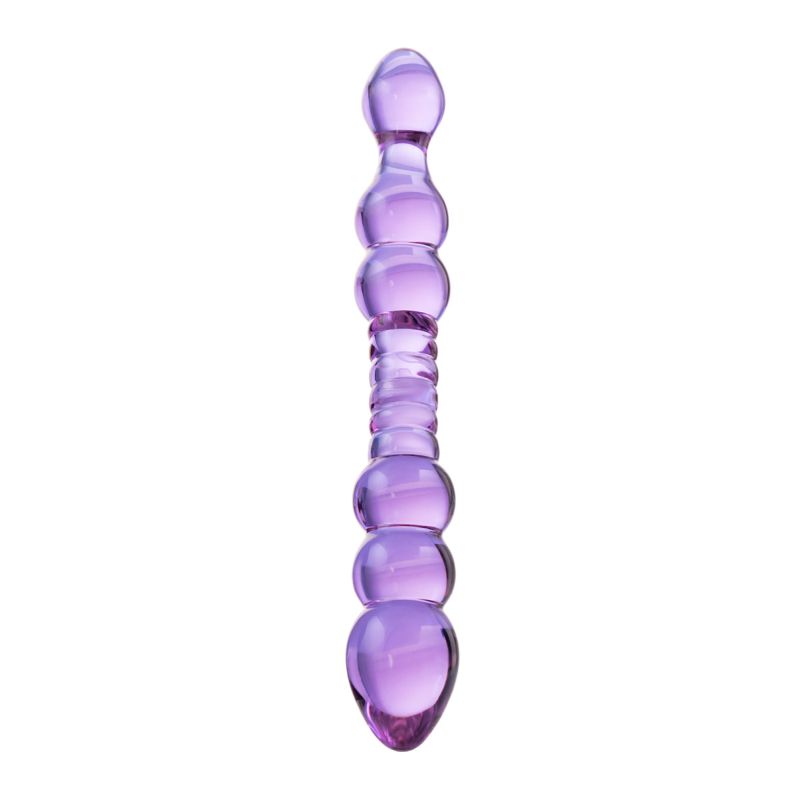 Sexus Glass Dildo Mauve 22.8cm