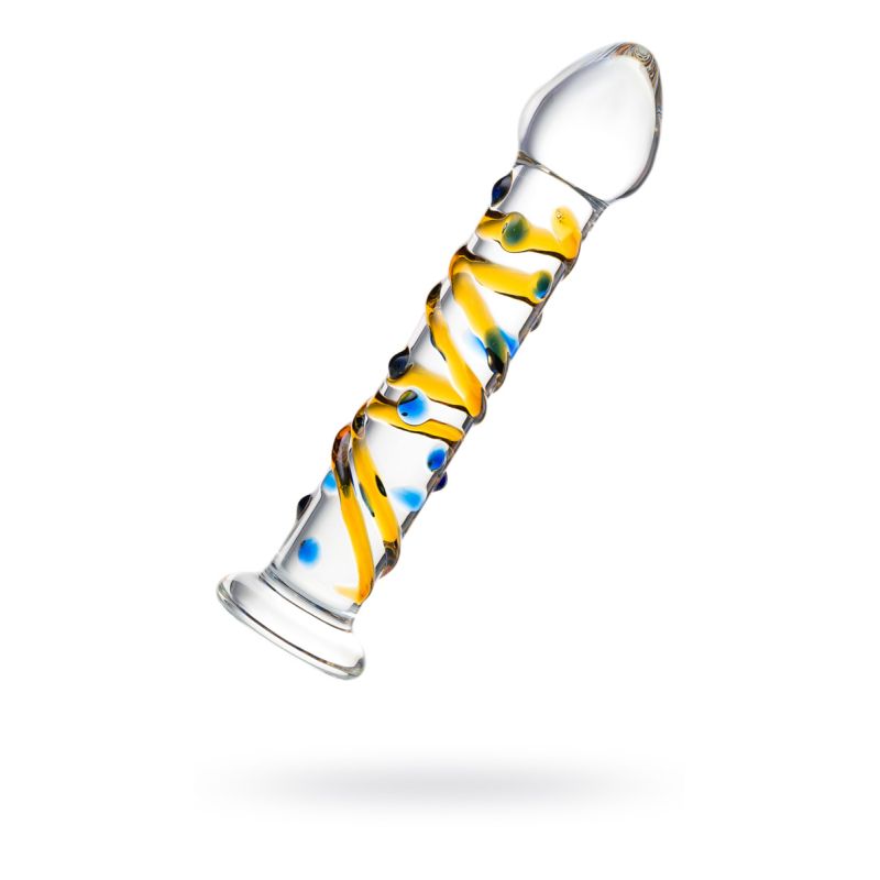 Sexus Glass Dildo Yellow 17.2cm