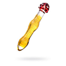 Load image into Gallery viewer, Sexus Glass Dildo Yellow/Red 20,5 cm
