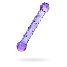 Load image into Gallery viewer, Sexus Glass Dildo Duo Purple 19.6cm
