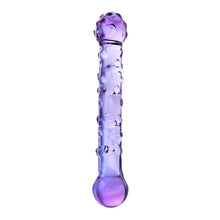 Load image into Gallery viewer, Sexus Glass Dildo Duo Purple 19.6cm
