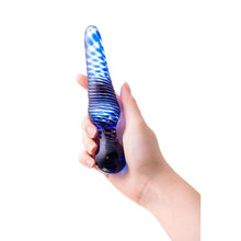 Load image into Gallery viewer, Sexus Glass Dildo Blue 17cm
