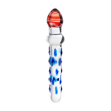 Load image into Gallery viewer, Sexus Glass Dildo Blue/Red 20 cm
