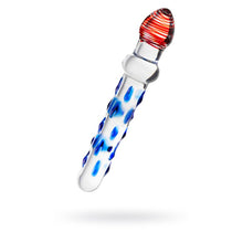Load image into Gallery viewer, Sexus Glass Dildo Blue/Red 20 cm

