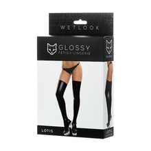 Load image into Gallery viewer, Glossy Wetlook Stockings Lotis
