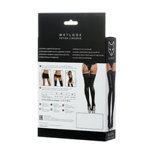 Load image into Gallery viewer, Glossy Wetlook Stockings w Lace Insert Eliza
