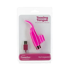 Load image into Gallery viewer, Power Bullet Teasing Tongue  w Rechargeable Bullet Pink
