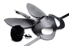 Load image into Gallery viewer, Bunny Tail Anal Plug and Mask Set
