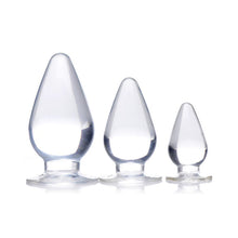 Load image into Gallery viewer, Triple Cones 3 Pc Anal Plug Set Clear
