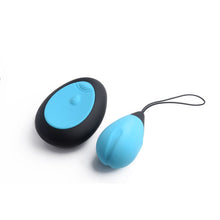 Load image into Gallery viewer, 10X Vibrating Egg w Remote - Blue - LOVEBEE
