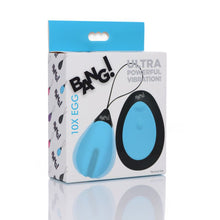 Load image into Gallery viewer, 10X Vibrating Egg w Remote - Blue - LOVEBEE
