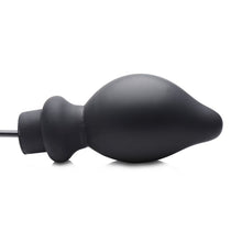 Load image into Gallery viewer, Ass Pand Large Inflatable Silicone Plug Black - LOVEBEE

