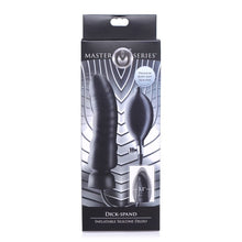 Load image into Gallery viewer, Dick Spand Inflatable Silicone Dildo Black
