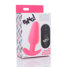 Load image into Gallery viewer, 21X Silicone Butt Plug w  Remote - Pink - LOVEBEE

